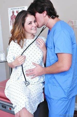 Gorgeous pornstar Allie Haze enjoys hardcore sex with her doctor on shefanatics.com