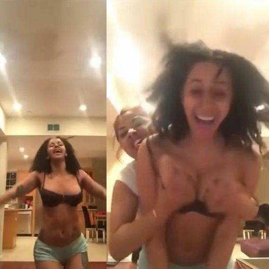 Cardi B Lesbian Boob Grabbing Dance Video Leaked - Usa on shefanatics.com