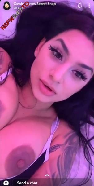 Cassie Curses big boobs & pussy tease snapchat premium xxx porn videos on shefanatics.com