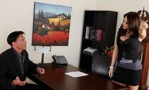 Sexy office milf fuck with wonderfully groomed Chanel Preston on shefanatics.com