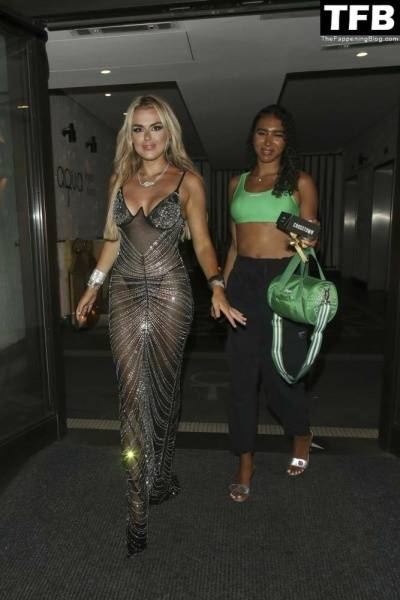 Tallia Storm Looks Hot in a See-Through Dress After the TOWIE Season Launch Party on shefanatics.com