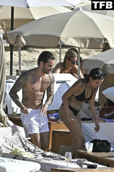 Rodri Fuertes Enjoys a Day with a Girl on the Beach in Ibiza on shefanatics.com