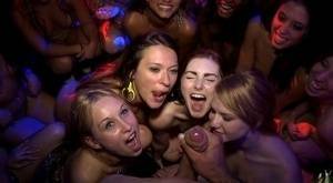 Party girls Natalie Lust & Callie Calypso have group sex in club with gfs on shefanatics.com