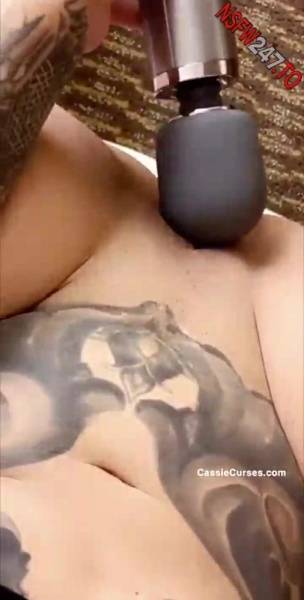 Cassie Curses Hitachi masturbating on the floor snapchat premium xxx porn videos on shefanatics.com