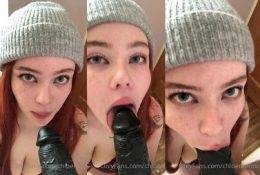 Okichloeo Deepthroat Dildo Blowjob Video Leaked on shefanatics.com