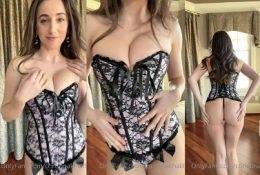 Christina Khalil Sexy Black And Pink Corset Video Leaked on shefanatics.com