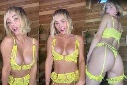 Sara Jean Underwood Sexy Yellow Lingerie Video Leaked on shefanatics.com