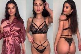 Keilah Kang Sexy Black Lingerie Tease Video Leaked on shefanatics.com