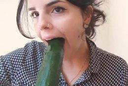 Jessy ASMR Cucumber Sucking Sounds Video Leaked on shefanatics.com