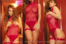 Yanet Garcia See Through Red Lingerie Tease Video Leaked on shefanatics.com