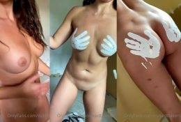 Naked Bakers Nude Paint Hands On Boobs Video Leaked on shefanatics.com