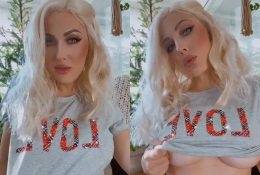 Kristen Hughey Underboob Tease Video Leaked on shefanatics.com