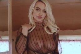 Lindsey Pelas Big Tits See Through Black Lingerie Video Leaked on shefanatics.com