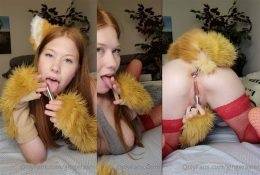 GingerASMR Fox Girl Vibe 19n 19Tail OnlyFans DM Video on shefanatics.com