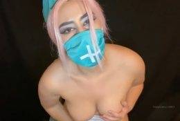 Masked ASMR Naughty Nurse Covid-19 Video on shefanatics.com