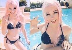 Belle Delphine Sexy Holiday Fun in the Pool Video on shefanatics.com