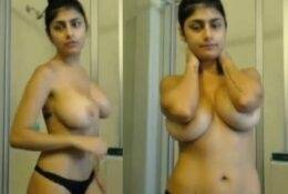 Mia Khalifa Private Shower Nude Porn Video on shefanatics.com