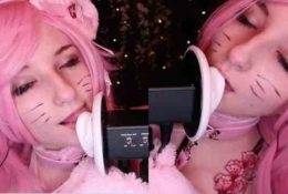 AftynRose ASMR Kitty Ear Licking Video! on shefanatics.com