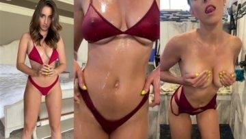 Christina Khalil Nude Shower Bikini Striptease Video Leaked on shefanatics.com