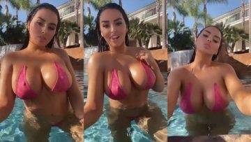 Abigail Ratchford Nude Pool Teasing Video Leaked on shefanatics.com