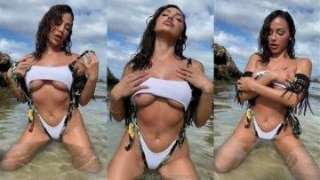 Ana Cheri Nude Teasing at Beach Video Leaked on shefanatics.com