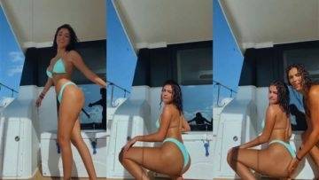 Malu Trevejo Topless Bikini Thong Twerking Video Leaked on shefanatics.com