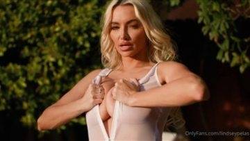 Lindsey Pelas Nude See Through Lingerie Tease Video on shefanatics.com