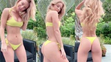 Daisy Keech Nude Dancing In Yellow Bikni Video Leaked on shefanatics.com