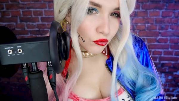 Kitty Klaw ASMR - Harley Quinn Licking & Mouth sounds on shefanatics.com