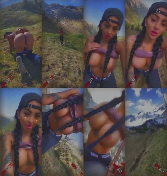 Celine Centino quick hiking tease snapchat premium 2020/09/13 on shefanatics.com