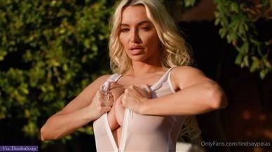 Lindsey Pelas Nude See Through Lingerie Tease Video on shefanatics.com