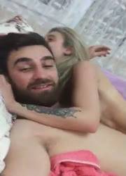 Turkish couple cuddling naked after sex - Turkey on shefanatics.com