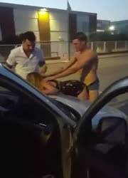 Two dudes fuck drunk girl on shefanatics.com