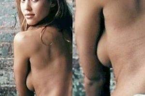 Jessica Alba Nude Side Boob From 201CAwake201D Enhanced on shefanatics.com