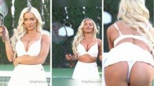 Lindsey Pelas bouncing tits in tennis dress thothub on shefanatics.com