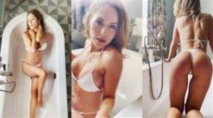 Brittney Palmer Nude White Bikini Teasing Video Leaked thothub on shefanatics.com