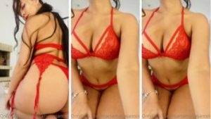 Marta Maria Santos red lingerie thothub on shefanatics.com