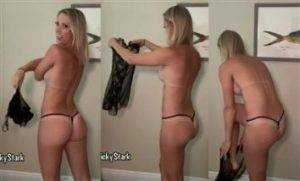 Vicky Stark Sexy Lingerie Nighty Try On Nude Leaked on shefanatics.com