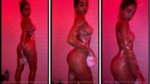 Carolina Samani nude shower on shefanatics.com