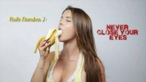 AMANDA CERNY EATING A BANANA on shefanatics.com