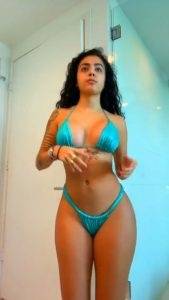 Malu Trevejo Cyan Lingerie on shefanatics.com