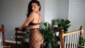 Florina Fitness Topless Black Fishnet on shefanatics.com