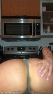 Kendra Karter Twerking Her Ass At Kitchen on shefanatics.com