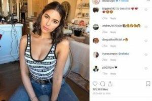 Olivia Culpo Nude Nip Slip Instagram Live Video on shefanatics.com