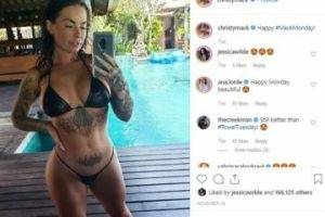 Christy Mack Nude Yoga Stretching Onlyfans Leak on shefanatics.com