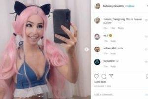 Belle Delphine Wet T-Shirt Nude Tease Hard Nipples Patreon leak on shefanatics.com