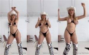 Sabrina Nichole Leaked Cowgirl Dance Onlyfans Video on shefanatics.com