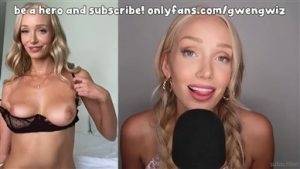 Gwen Gwiz ASMR Nude Try On Video Leaked on shefanatics.com