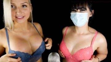 ASMR Network Bra Scratching with Masked ASMR Video on shefanatics.com