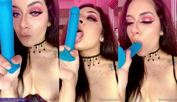 Belissalove Nude Dildo Sucking Video on shefanatics.com